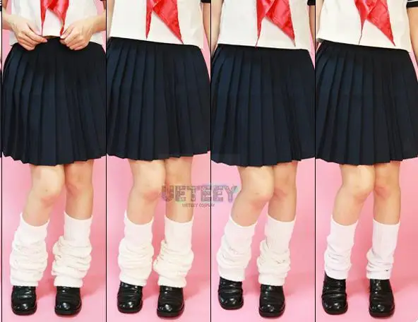 UETEEY اليابان Toaru Kagaku لا السكك الحديدية تأثيري المدرسة الثانوية النساء فتاة ترهل جورب موحدة تأثيري اكسسوارات تدفئة الساق #6