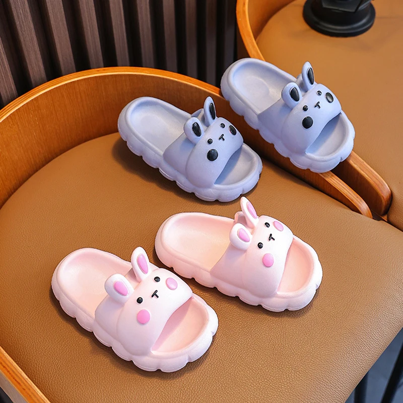 Children\'s Slippers Cartoon Anti-Slip Wear-resistant Sandals Boys and Girls Bathroom Slippers Cute Baby Indoor Home Casual Shoes