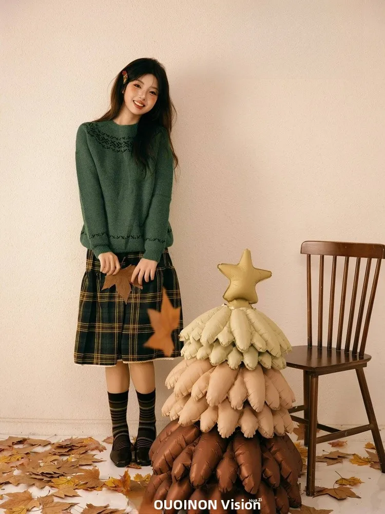 

Осенне-зимний новый стиль: свитер для студийных портретов, одежда для девочек, для создания атмосферы при личной фотосъемке, костюм для сценических выступлений