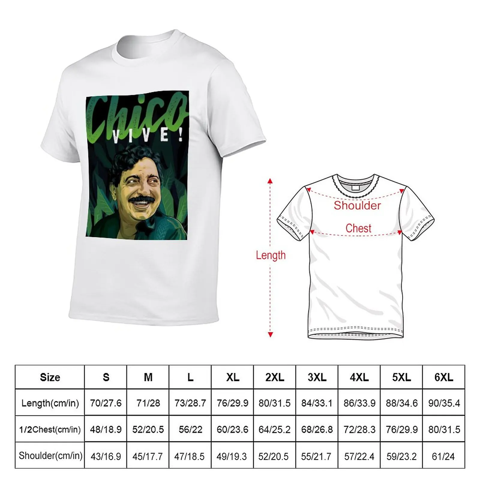 New Chico Mendes T-Shirt anime clothes blank t shirts t shirts for men graphic