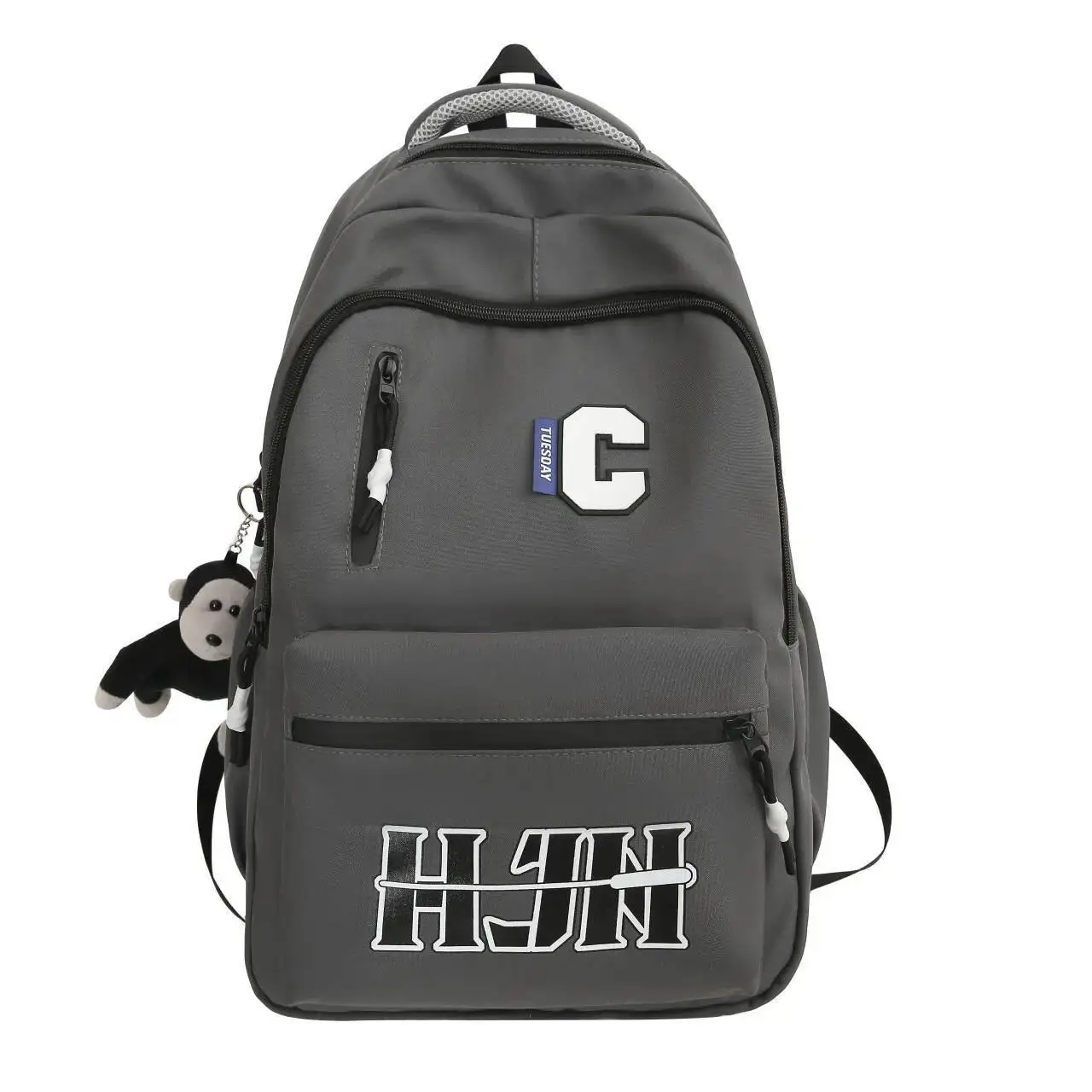 

Повседневная школьная сумка, простая модная сумка на плечо большой вместимости, новейший модный рюкзак с буквами, простой студенческий рюкзак