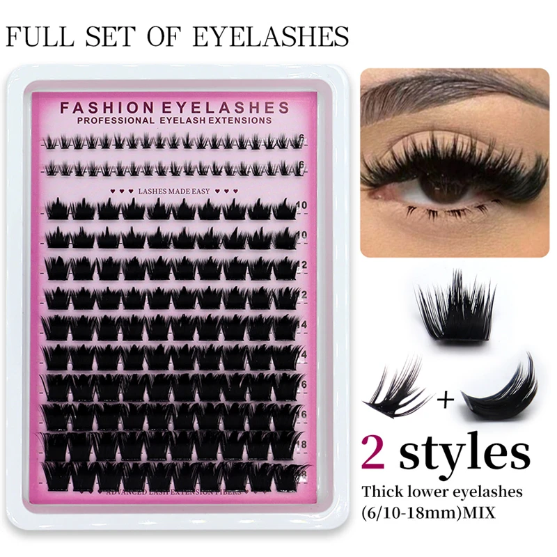 Hochwertiges Material, dünner Stiel, stabile Locken, keine Kleberrückstände, dichte, gewebte Wimpern in verschiedenen Größen