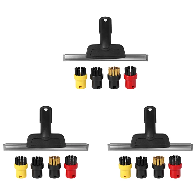 

Набор ABBZ-3 для Karcher SC2 SC3 SC4 SC5 CTK10 CTK20: насадка для окон, скребок, круглая щетка для пароочистителя, для удаления влаги с зеркал