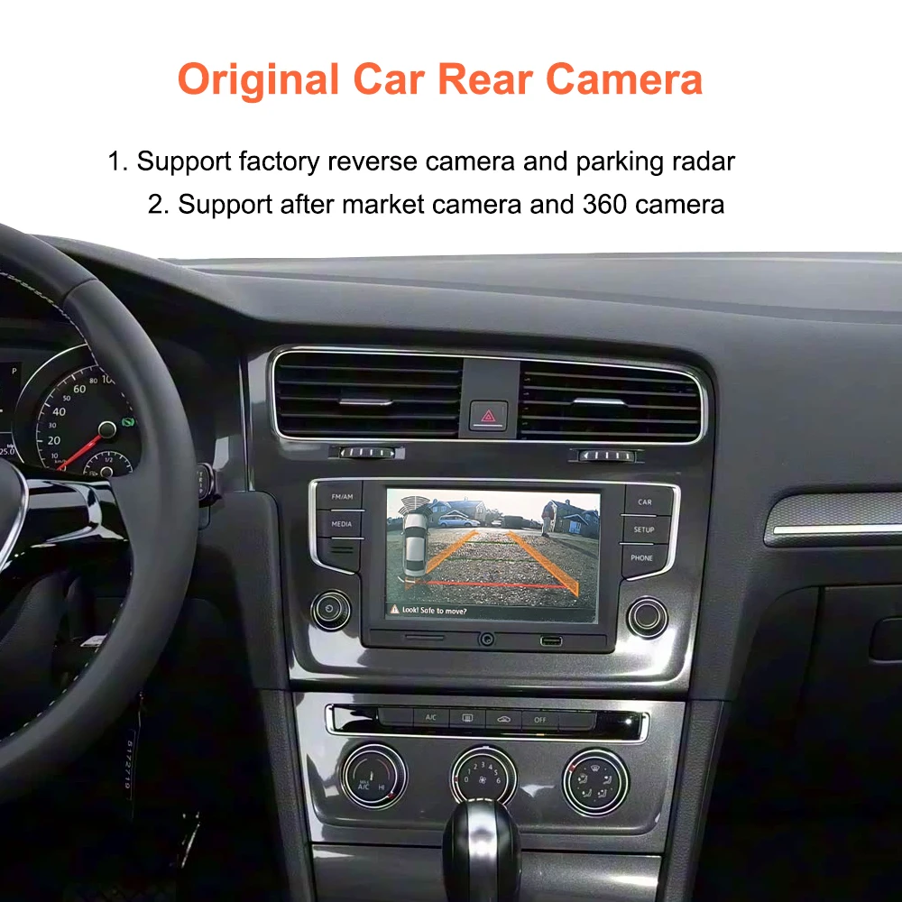 Bonroad Kabelloses Carplay Android Auto Modul Airplay AutoLink Mirror für VW Volkswagen MIB MIB2 Golf 7 Polo Passat B8 Tiguan Box – Detail 9