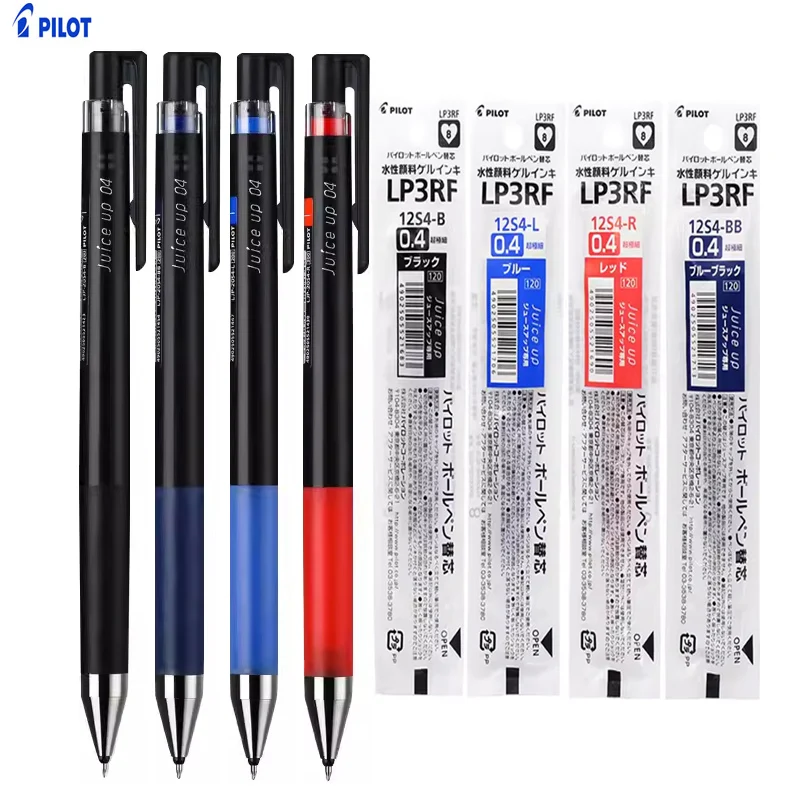 Pilot Juice Up Gel Pen 0.4mm Writing Point ST Pen Nib LJP-20S4 Refill Replaceable Red/Blue/Black Ink Stationery Supplies