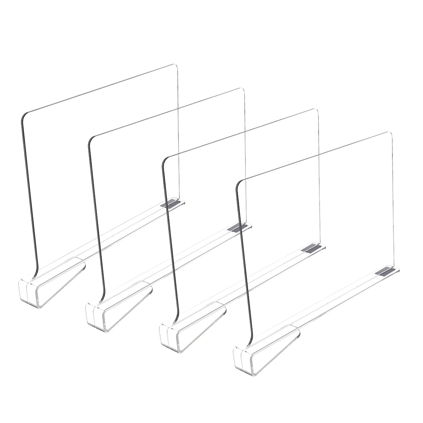 

Acrylic Clear Closet Shelf Divider Cabinet Storage Organization Suitable for Wooden or Vertical Shelves