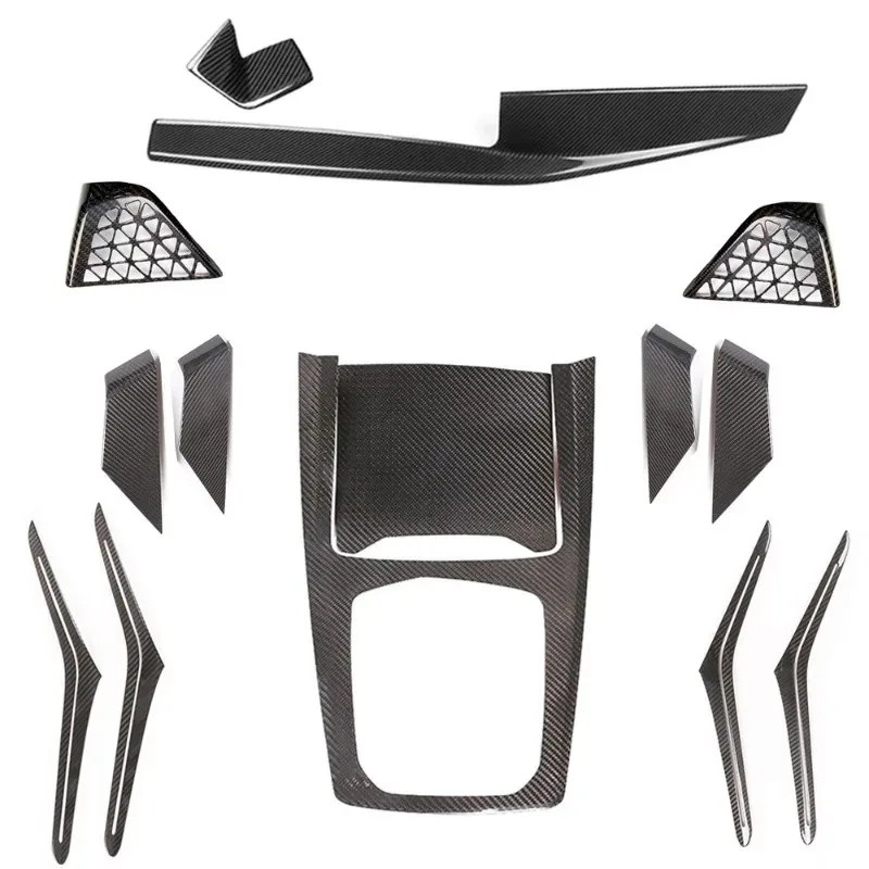for X5X7G05/07 carbon fiber central control instrument panel air conditioner air outlet upper frame car interior modification