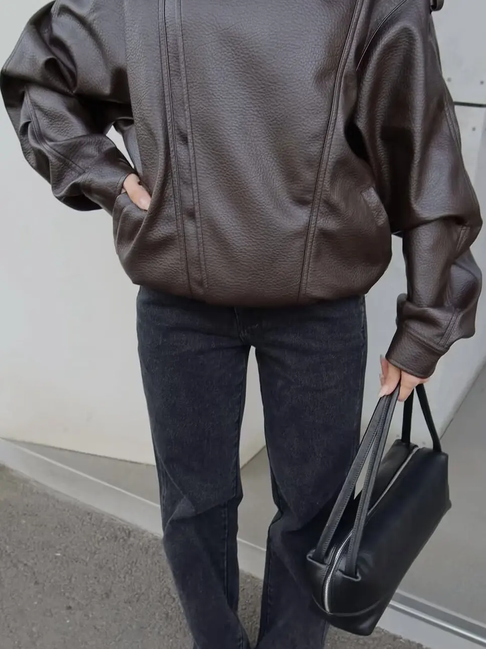 Retro American Motorcycle Jaet Particle Sense Ledermantel Trenchcoat Loose Fit Reißverschluss Cool And Ele Oberbekleidung