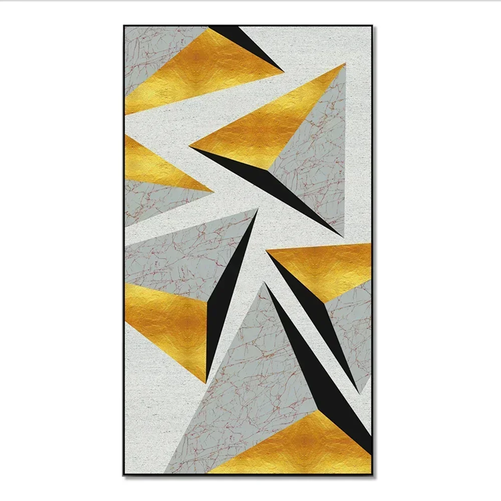 

Excellent Top Quality Handmade Original Easy Wall Art Modern Decor Semi Geometric Abstract Paintings