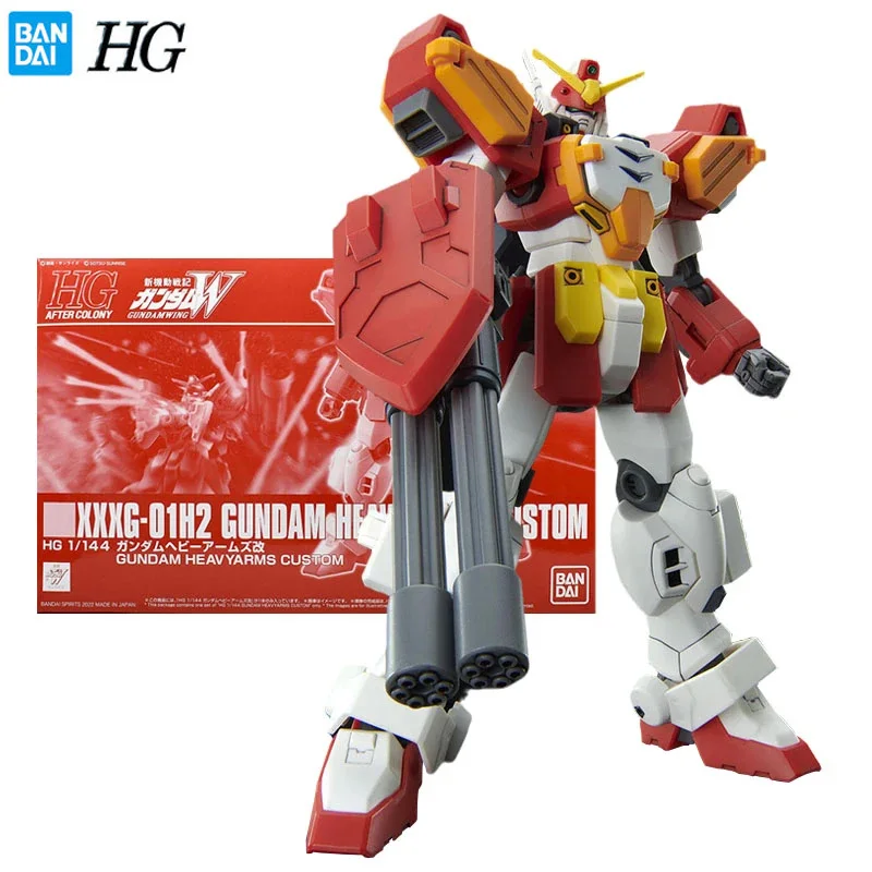 

Bandai GUNDAM Original Model Kit HGUC 1/144 Heavyarms Custom Anime Figure Assembly Model Toys Collectible Model Gifts