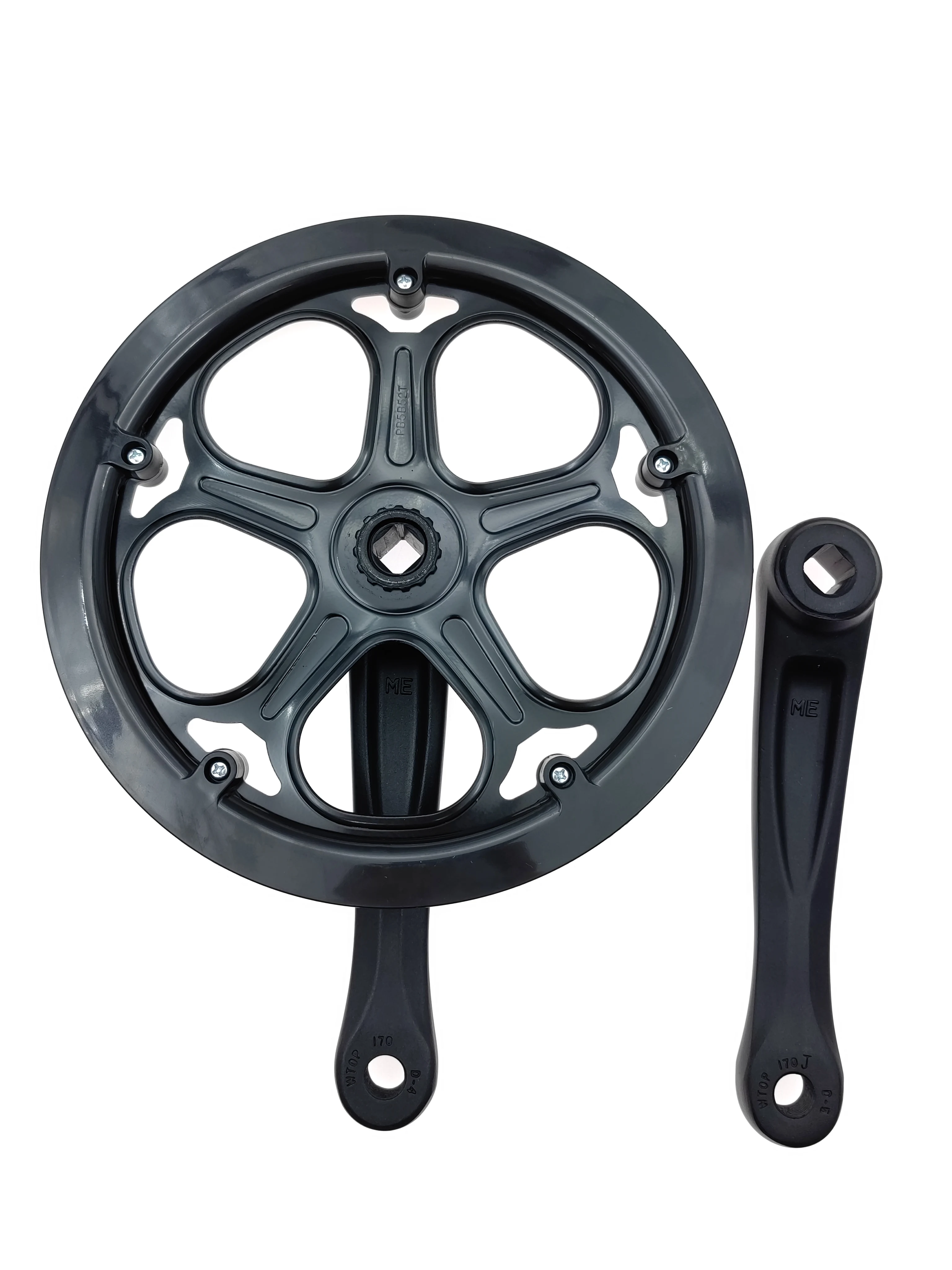 

52T Road Bike Crank Set Single Speed 170mm Bicycle Crankset Hollow Tooth Plate Bike Crank Set Sprocket bike Accessories