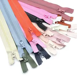 5# 40/50/60/65/70cm resin open-end zipper for children's coat Kids Clothing down jacket bag doll Plush Toys skirt DIY Sewing