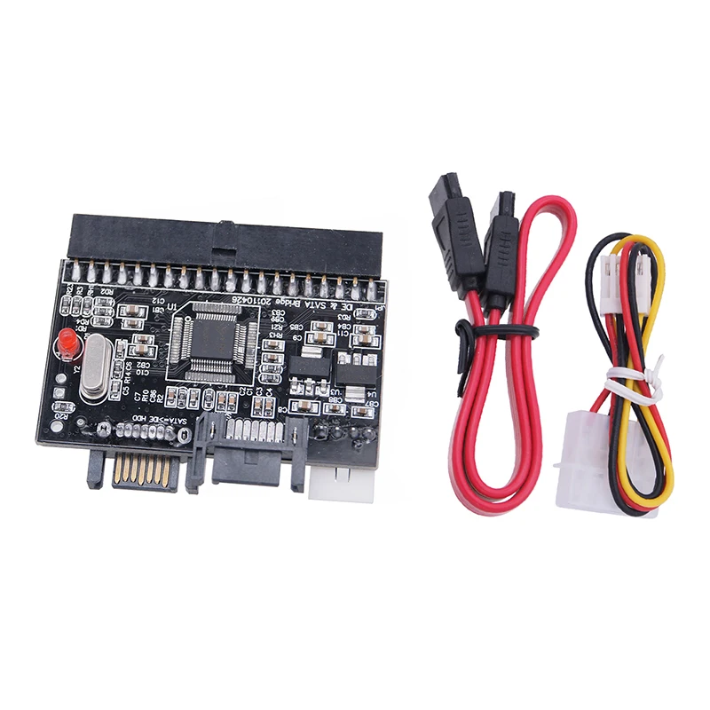 IDE To SATA Adapter SATA To IDE Converter Bidirectional Conversion 100/133 HDD/SSD/CD/DVD Riser Card for PC Desktop JM20330 Chip