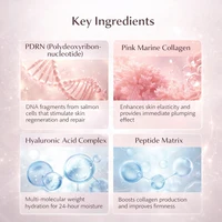 PDRN Pink Collagen Face & Lip Multi Skincare Balm Stick,Firming Hydration Volume Face Cream,Moisturizing Plumping Repairing 6
