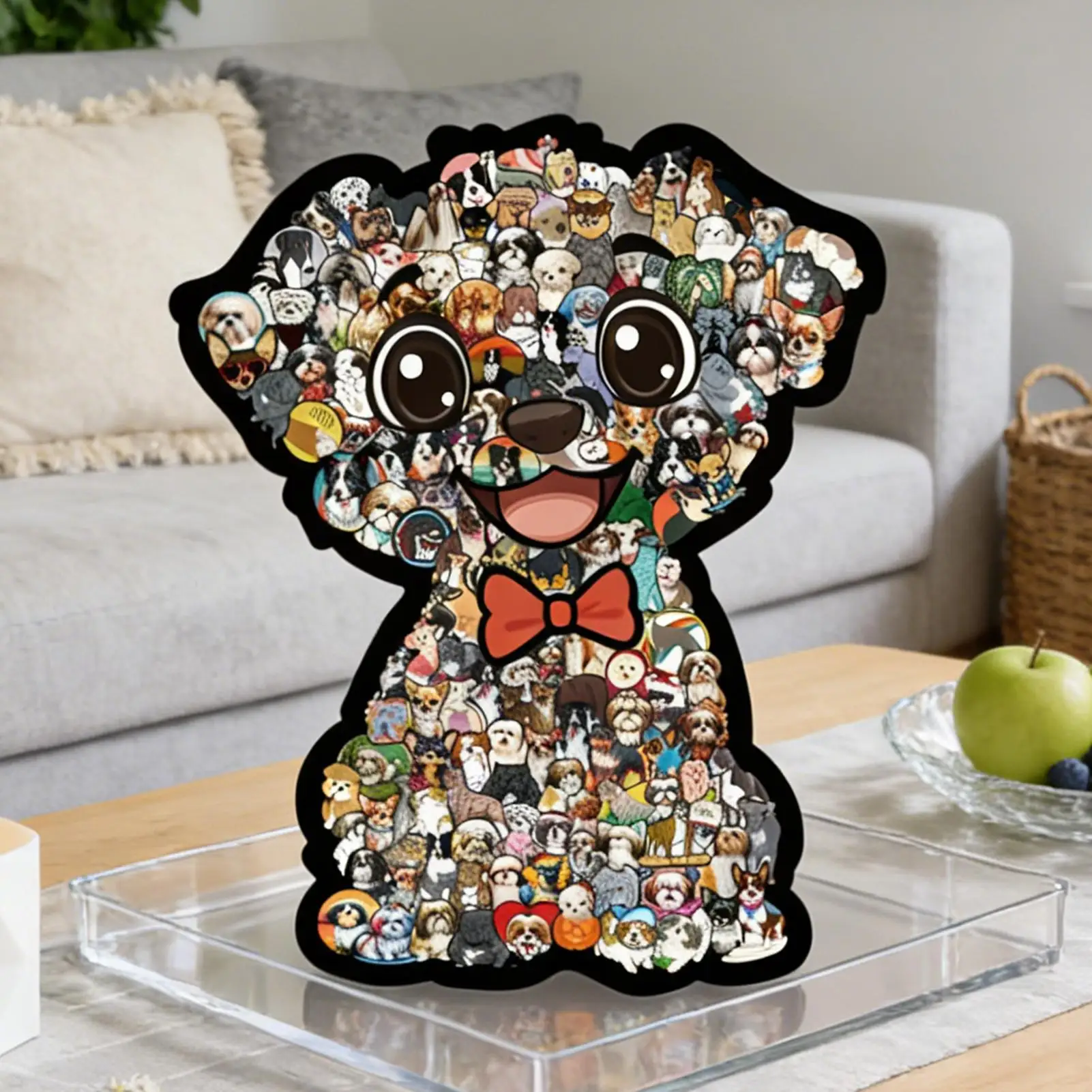 กล่องปริศนาไม้รูปสุนัข ของเล่นท้าทายที่สนุกและแม่นยำ 160 ชิ้น จิ๊กซอว์ไม้รูปสุนัขสำหรับผู้ใหญ่ เด็ก ครอบครัว เพื่อน คนรัก