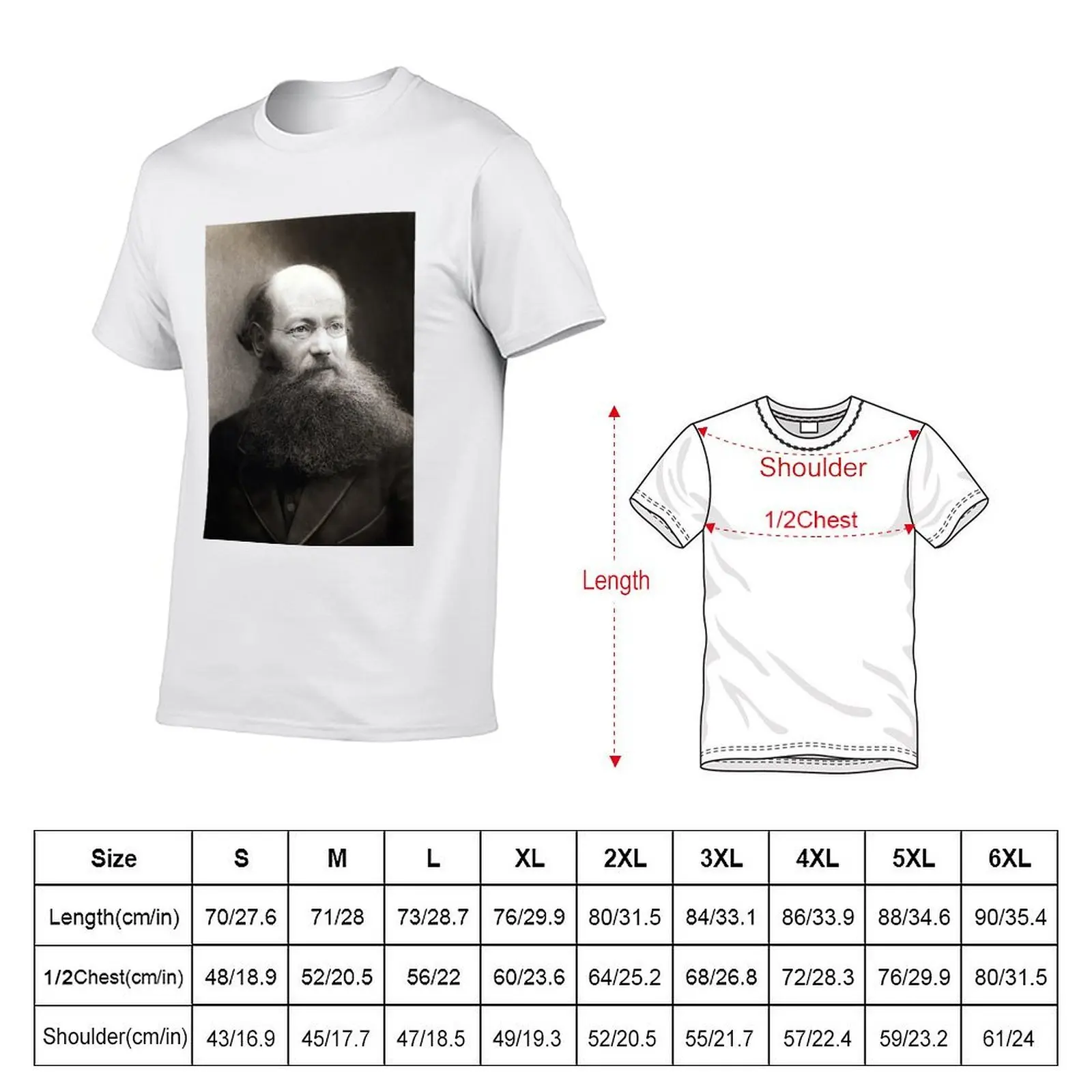 peter kropotkin unknown\t T-Shirt cotton t shirt man t shirts with prints T-Shirt