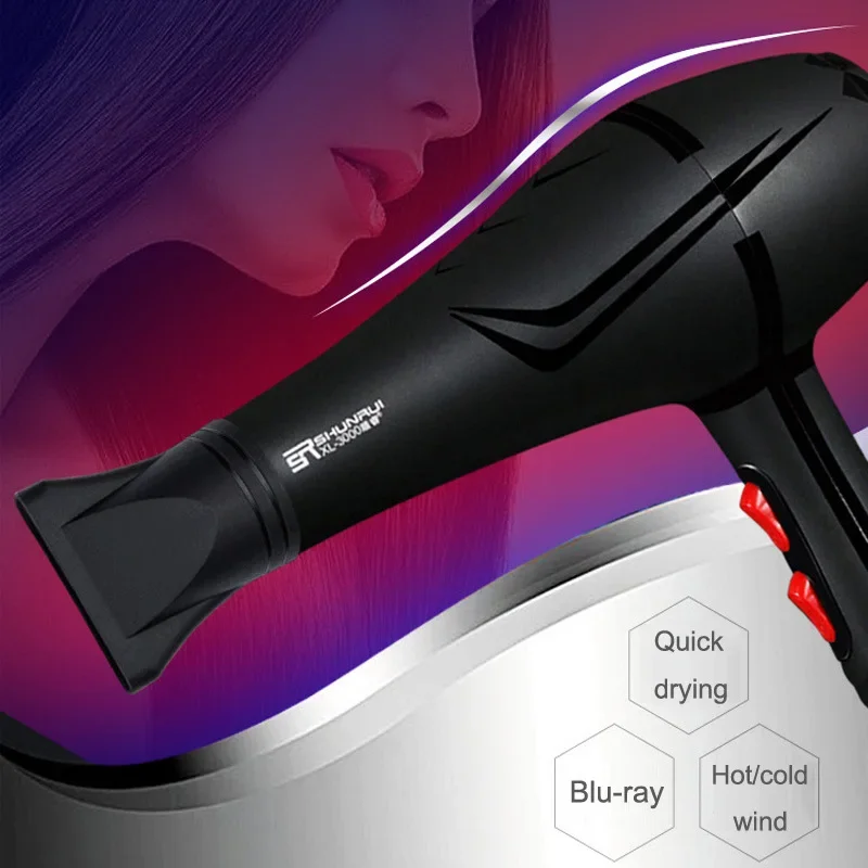 

Professional Negative Ion Hair Dryer - Salon Quality Blu-ray Blow Dryer with Nozzle and Diffuser