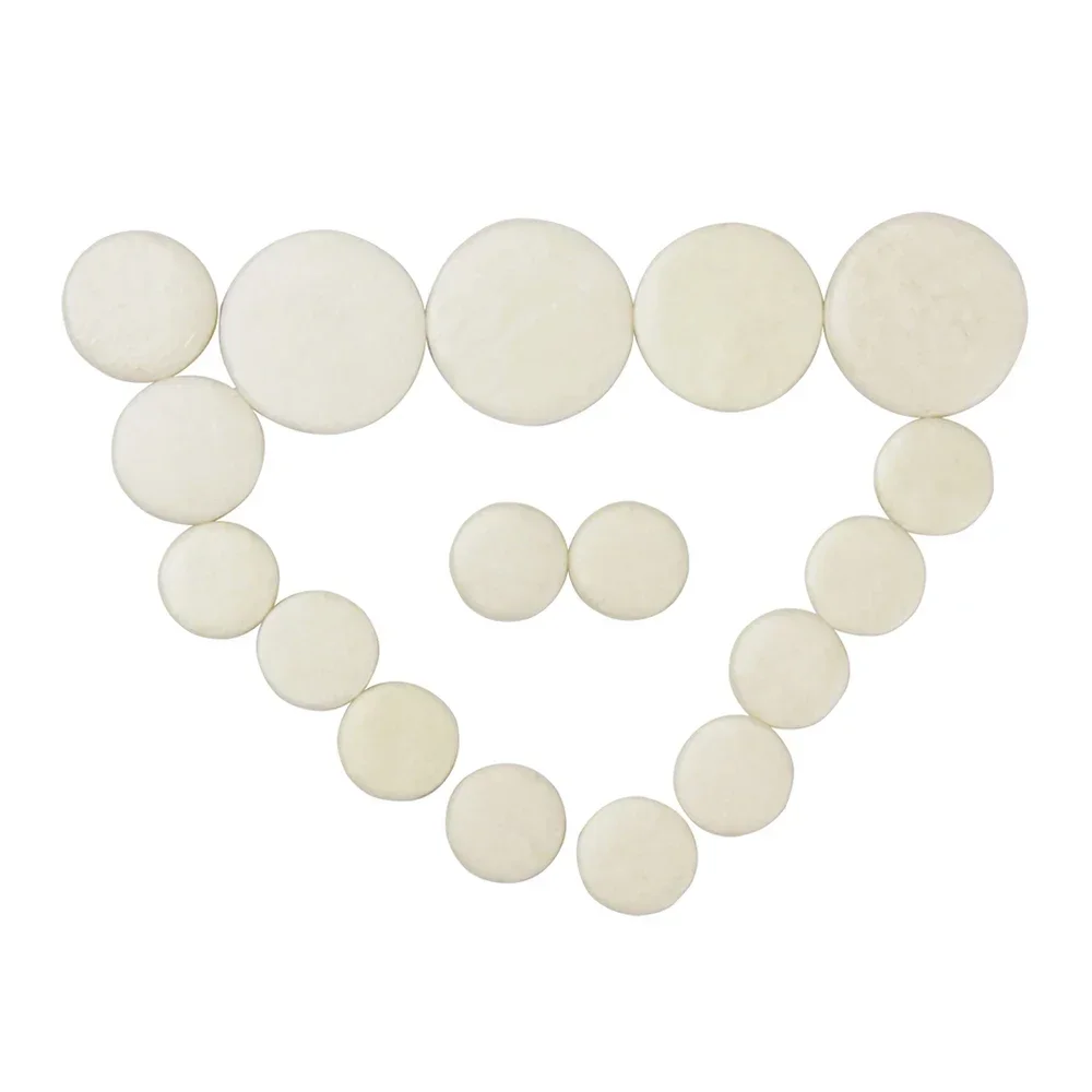 17Pcs Clarinet Keystrokes Pads Cork Cushion Durable Leather Pad Clarinet Button Pad Replacement Woodwind Instrument Accessories