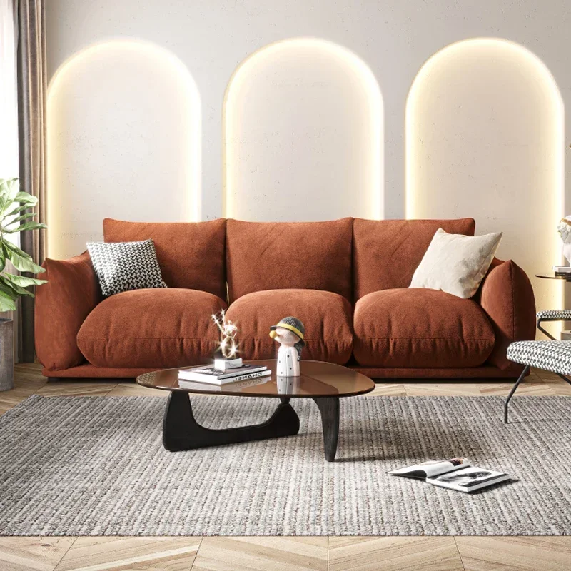 Italian Light Luxury Fabric Sofa Living Room Small Apartment Reception Negotiation Sofa Sofas for Living Room