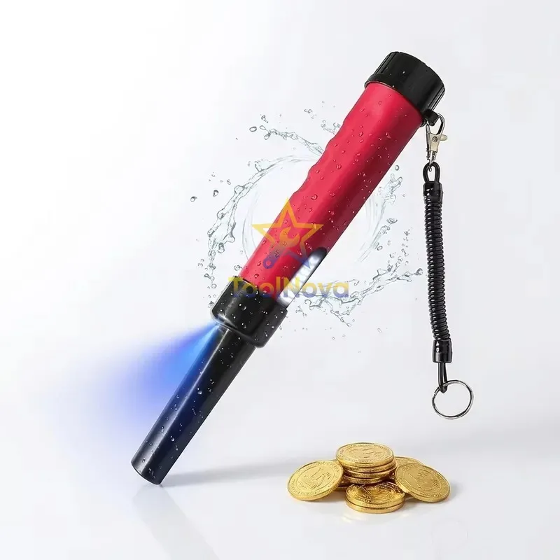 Fully Waterproof Handheld Metal Detector Pinpointer for Adults MD-880 Plastic ABS Small Wand for Gold Coins Inspection