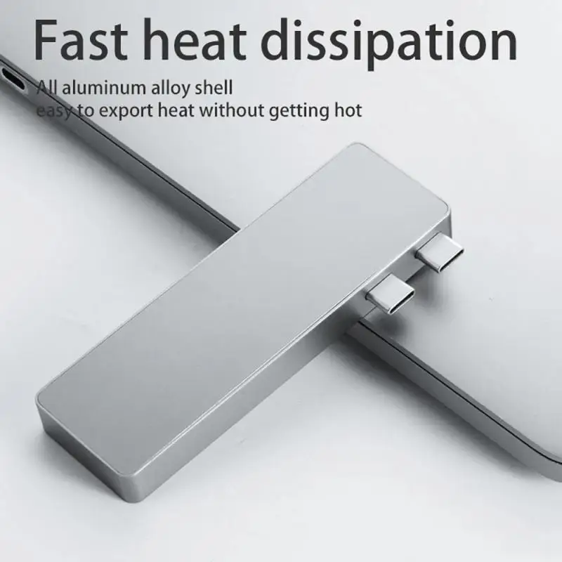 USB C Hub For Macbook Adapter Usb Type C Hub USB 3.0 Tf Sd Reader Slot Pd For Macbook /air 2020 2019 2018 USB Hubs