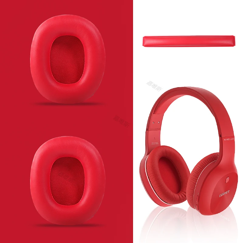 Yedek kulak pedleri Earpads köpük yastıkları kapak kılıfları için Edifie W800BT wbt bt K800 K830 K815P K841P G1 G20 kulaklık kulaklık