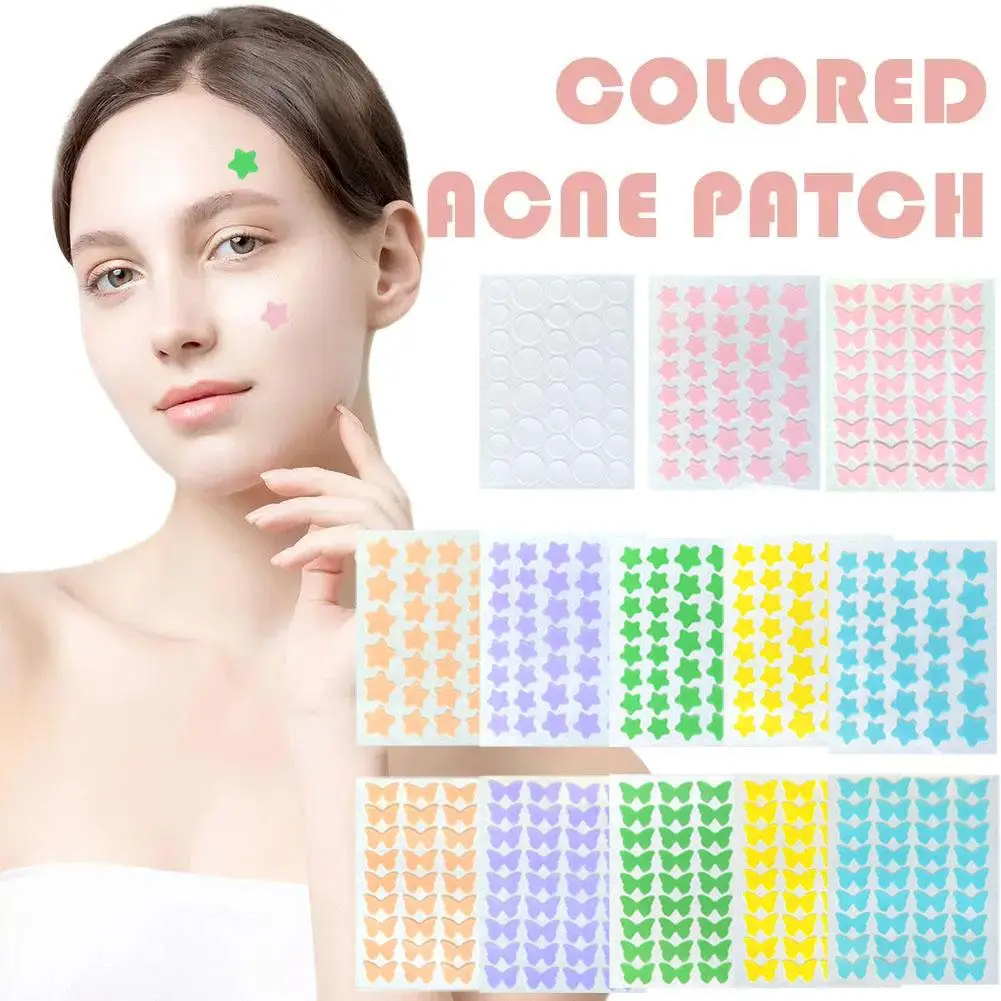 Repair Acne Patch Facial Skin Care Fade Blemishes Cute Colorful Star/Butterfly Pimple Patch Acne Stickers Beauty Makeup Tool