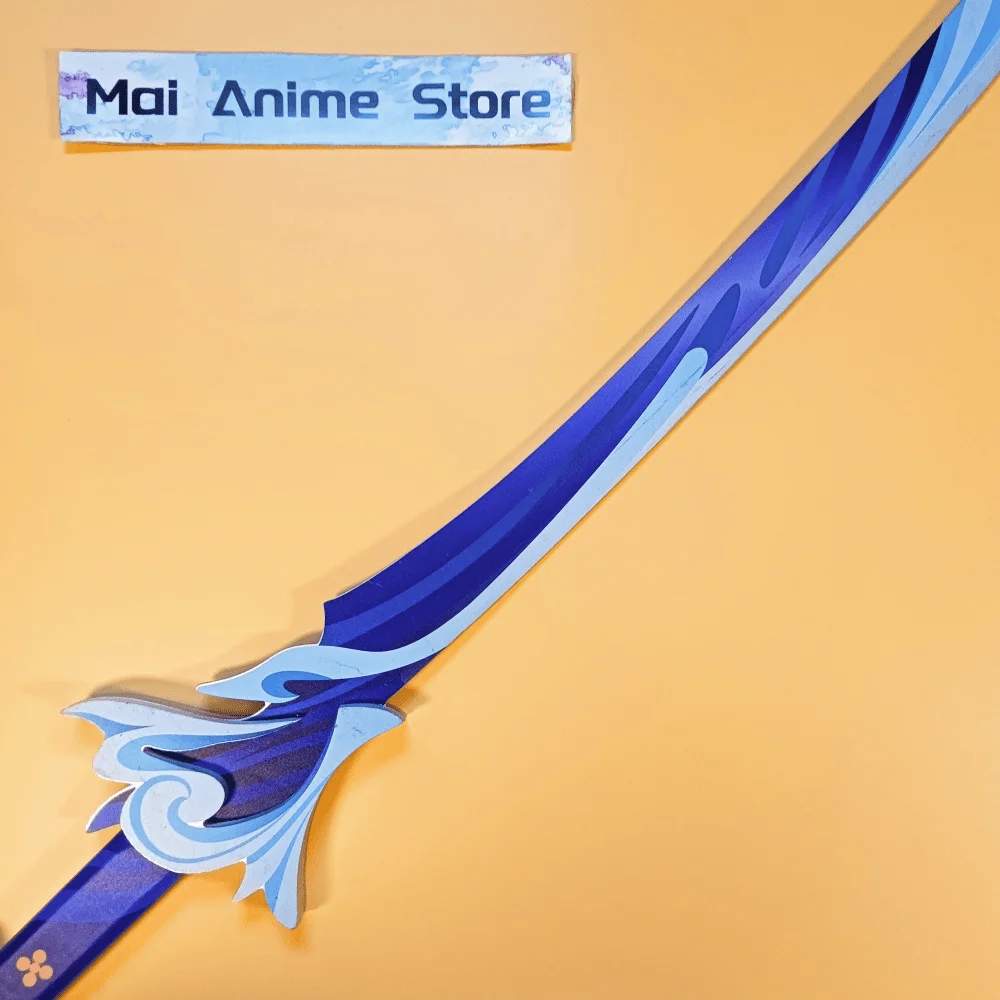 39in genshin impacto katana sabre original espada de madeira tamanho real japonês katana anime cosplay prop faca ninja brinquedo afiado presente