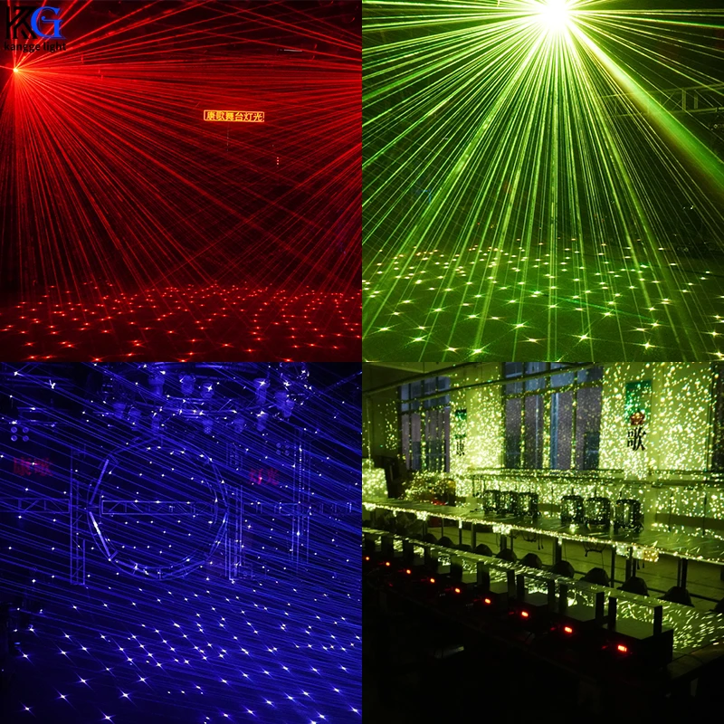 Luci laser Firefly impermeabili RGB Luci laser cielo stellato DMX Luci laser per esterni con effetto fascio laser da palcoscenico DJ per club di feste