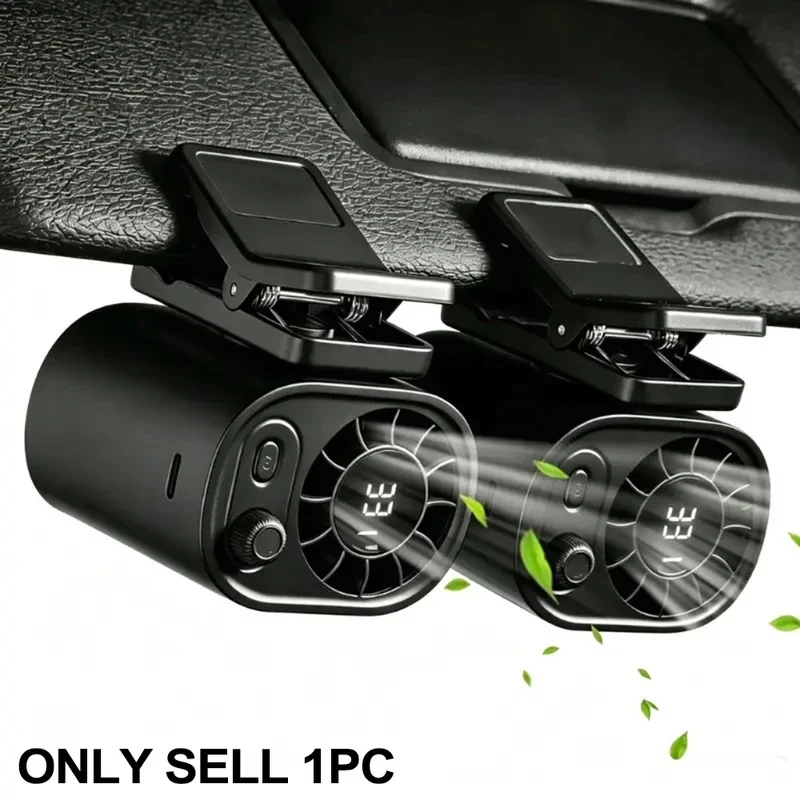 2026 New Clip On Fan for Umbrella Stroller, Portable Hands Free Personal Fan, 100 Speeds LED Display 360° Rotation Travel Fan