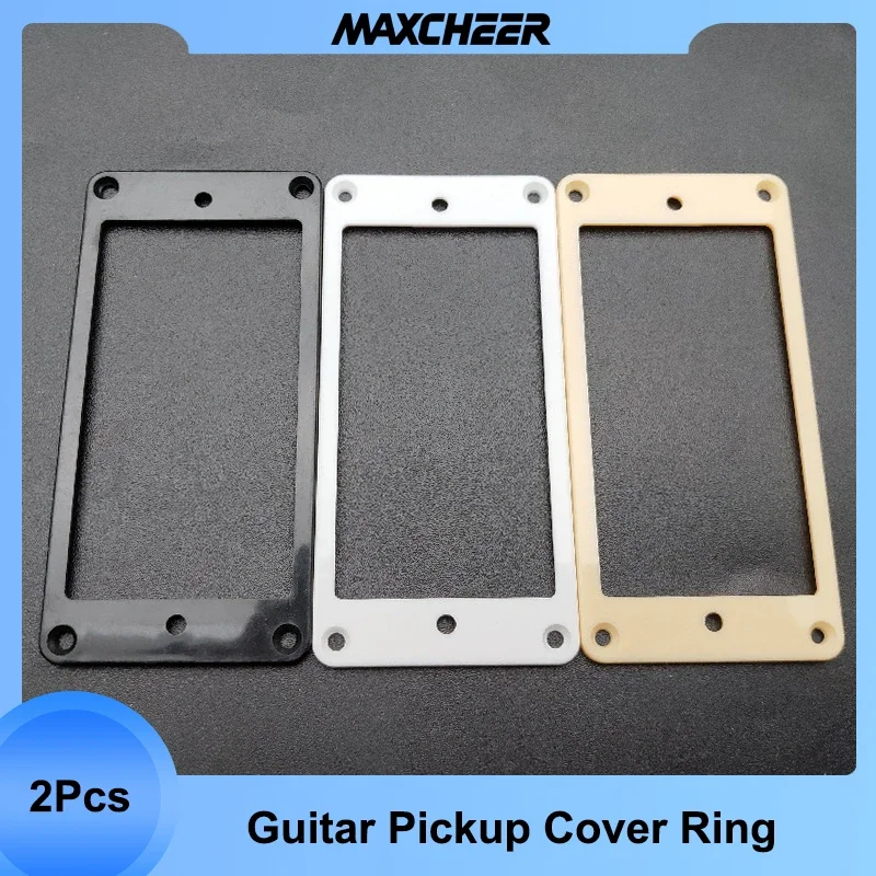 2pcs Plastic Flat 2.5*2.5 /4*4/ 5*5MM Humbucker Pickup Frame Mounting Ring Accessory for LP Electric Guitar