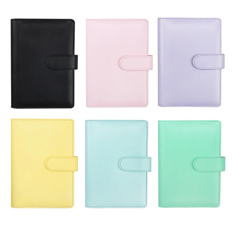 A6 PU Leather Budget Binder Cover Binder Pockets With Expense Budget Sheet For Cash Stuffing And Budget Planner