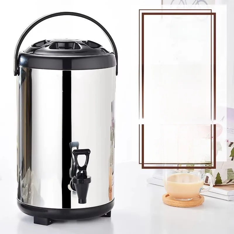 

Food ade Stainl Steel Insulated Buet 304 Large Capaci for Milk Tea op in Cold Drink 0L Commercial Use