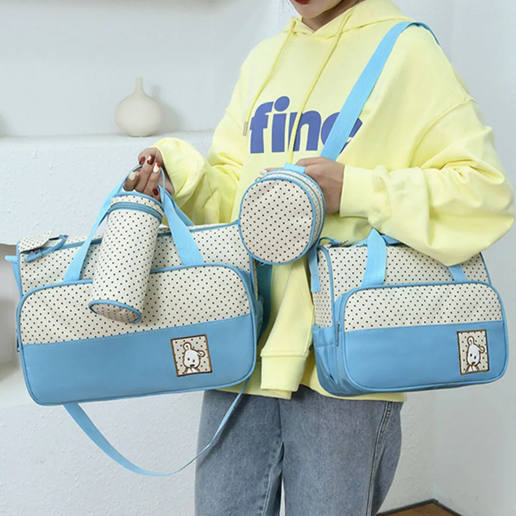 Eco-friendly Maternity Trolley Nappy Bag Sets Waterproof Stylish Durable Organized Diaper Bag