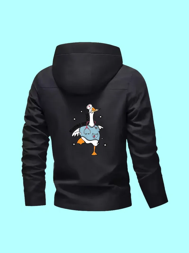 

The classic men's jacket is new style, slim-fit, casual with sports prints great for daily use, travel and home comfort