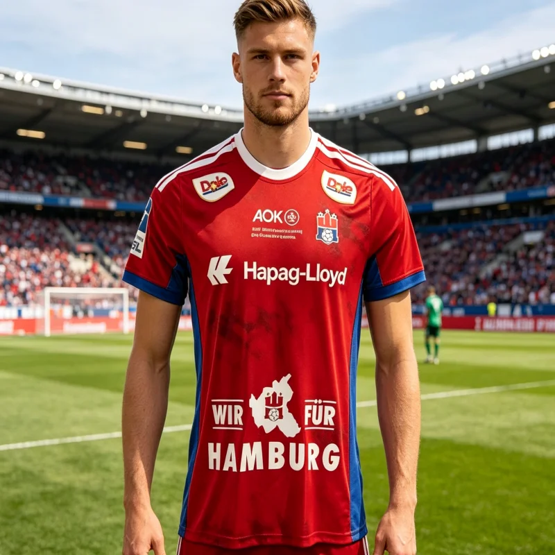 

2026 Men's HSV Hamburg Handball T-shirt Kids Sportwear Training Handball Match Breathable Adult New Jerseys Family Kids Tees