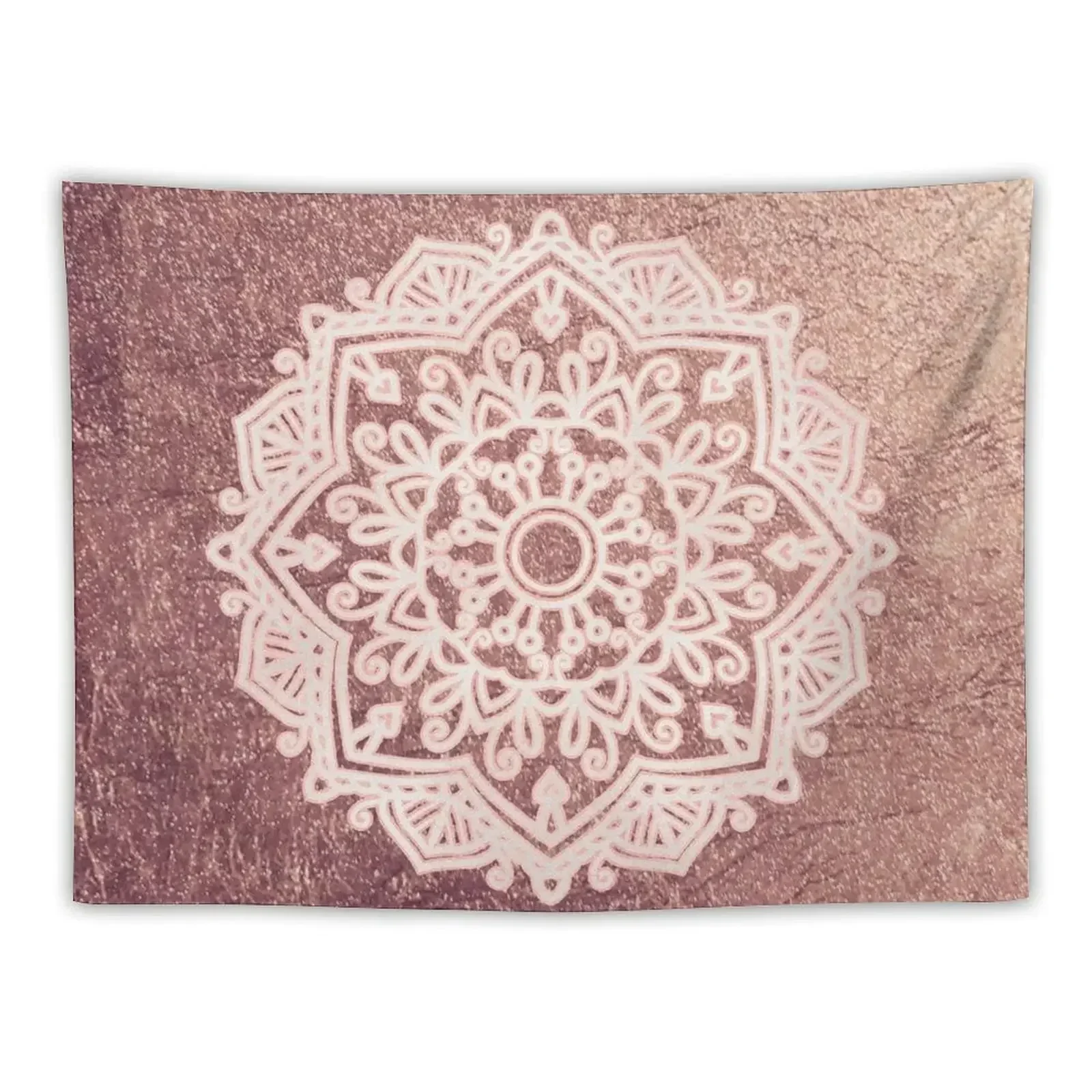 

Dusty rose gold mandala Tapestry Wall Mural Mushroom Aesthetic Decoration Outdoor Decoration Tapestry