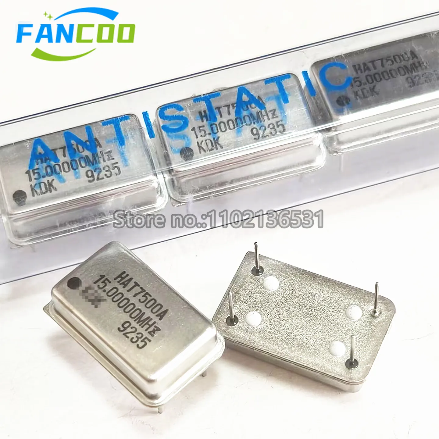 5pcs 15.000MHZ 15.0000M 15M 15MHZ 15.000M Crystal Oscillator Active OSC 20.80mm x 13.20mm  DIP-4 Rectangle Full Size 3.3V 5V
