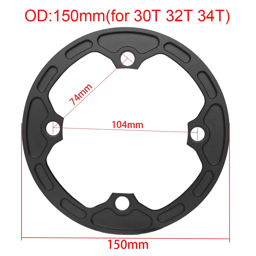 Bike Crank Star Ring Protector 104BCD 30T 32T 34T Bicycle Chainring Protection Cover Cycling Crankset Guard Chainwheel Parts