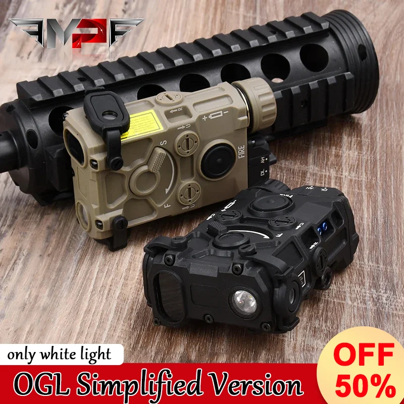 Tactical Nylon Plastic OGL Simplified Version Only White LED Light Strobe Hunting scout Flashlight Fit 20mm Picatinny Rail