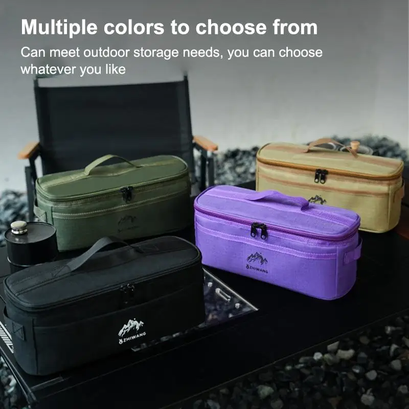 

Сумка для хранения посуды для кемпинга на открытом воздухе, большая вместительная сумка для столовых приборов, многофункциональная портативная сумка для пикника, водонепроницаемая сумка-тоут