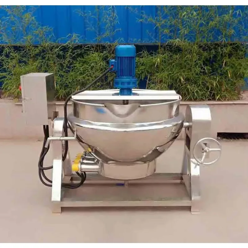 A Jacket Kettle With A Gas Burner That Can Control Temperature