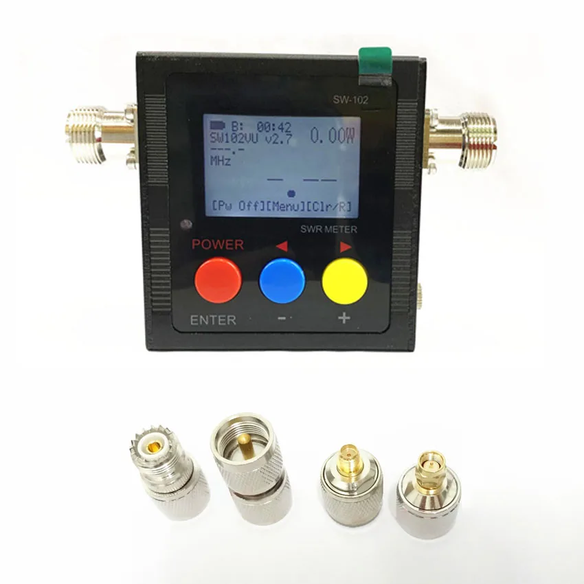 SW-102 Digital SWR Power Meter 125-525MHz VHF/UHF Frequency Counter