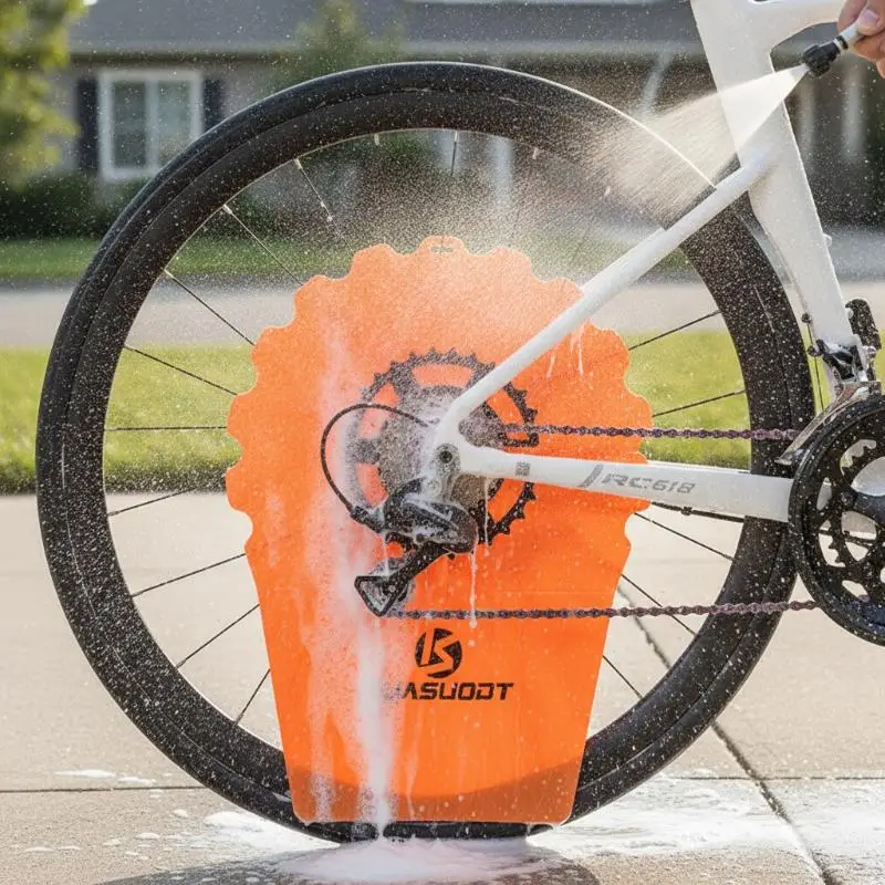 PVC-Fahrrad-Scheibenbremsschutz gegen Verschmutzung, langlebige staubdichte Abdeckung für die tägliche Fahrradreinigung und -wartung – Detail 16