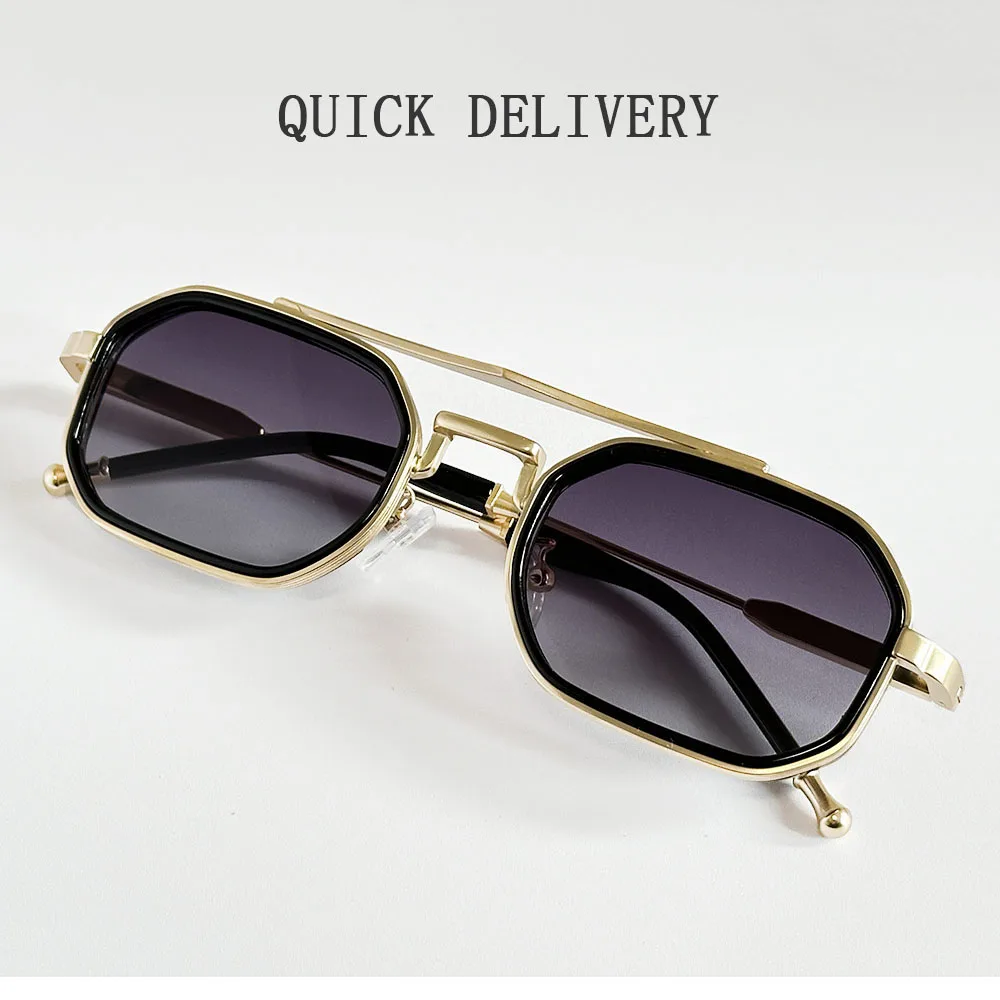 Platz Punk Sonnenbrille Für Männer Luxus Vintage Steampunk Sonnenbrille Frauen Trendy Mode Gläser Dropshipping Gafas De Sol Hombre – Detail 8