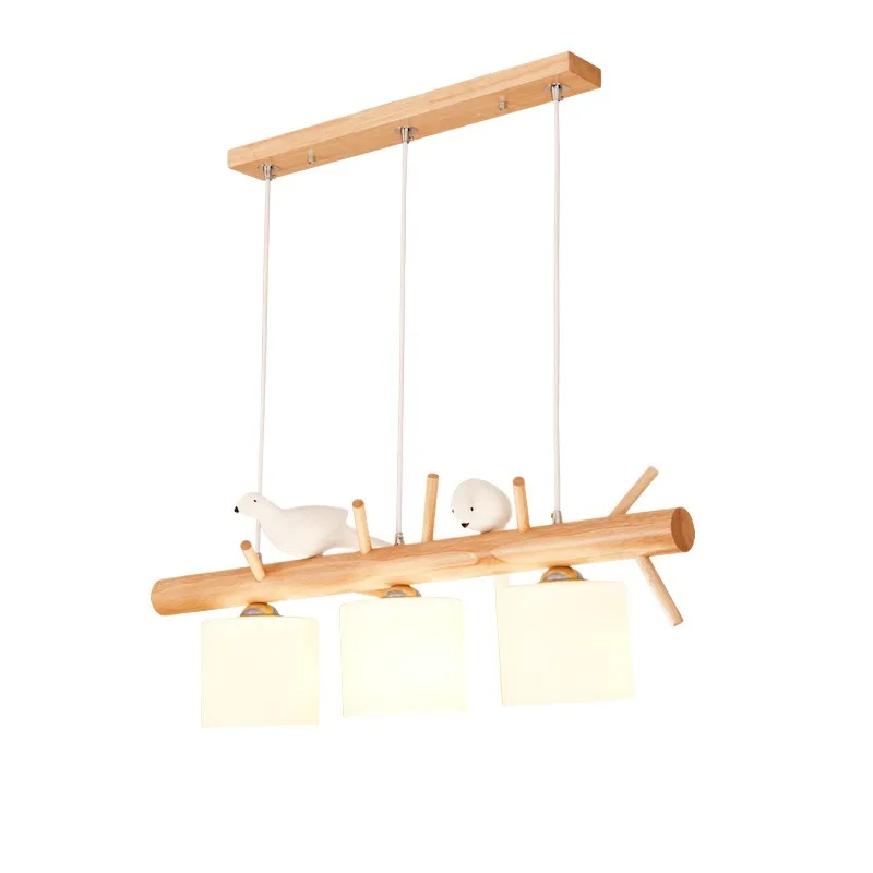 

About Modern Dining Room Table Light Creative Glass Bird Japanese Style