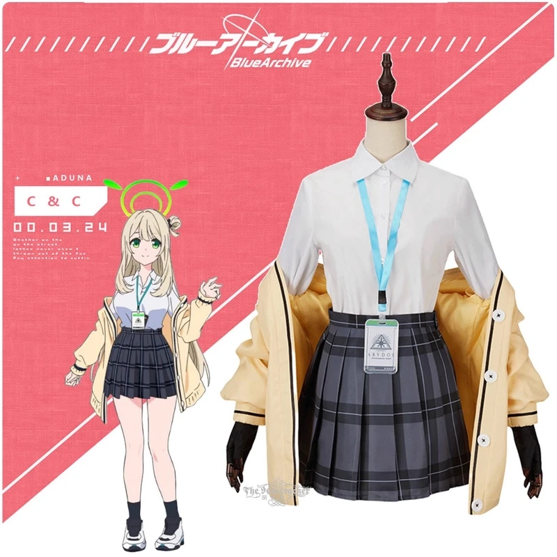 

Blue Archive Izayoi Nonomi Cosplay Costume Anime Women Fashion JK Uniform Halloween Party Outfit Casual Game Suit Pre-sale