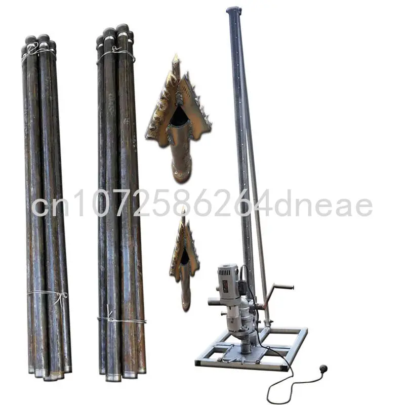 2500W Small Electric 220V Household Well Drilling Rig Water Well Digging Complete Set of Equipment Civil High Power