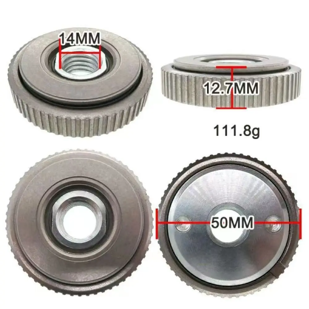 Power Tool Quick Release Nut Replacement M10 M14 5 8 11 Thread Self Locking Flange Disc For Cutting Grinding Polishing
