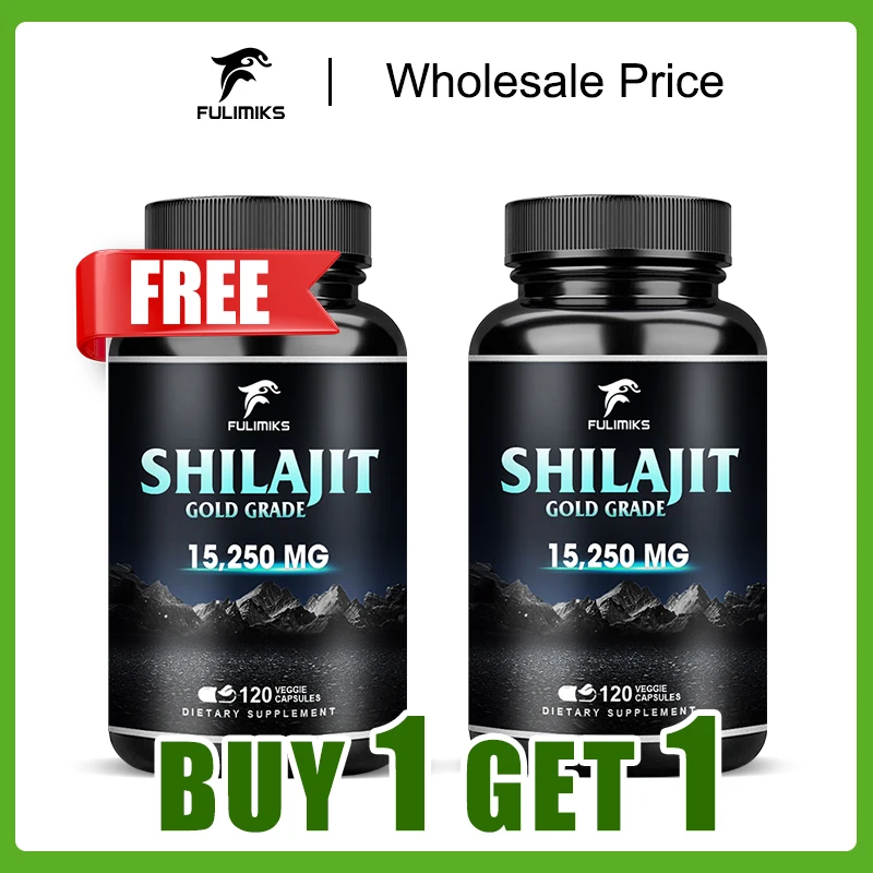 

Buy 1 Get 1 Free! Shilajit Supplement, Energy Booster with 7+ Super Ingredients - Super Powerful, Extra Strength & High Potency